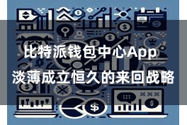 比特派钱包中心App  淡薄成立恒久的来回战略